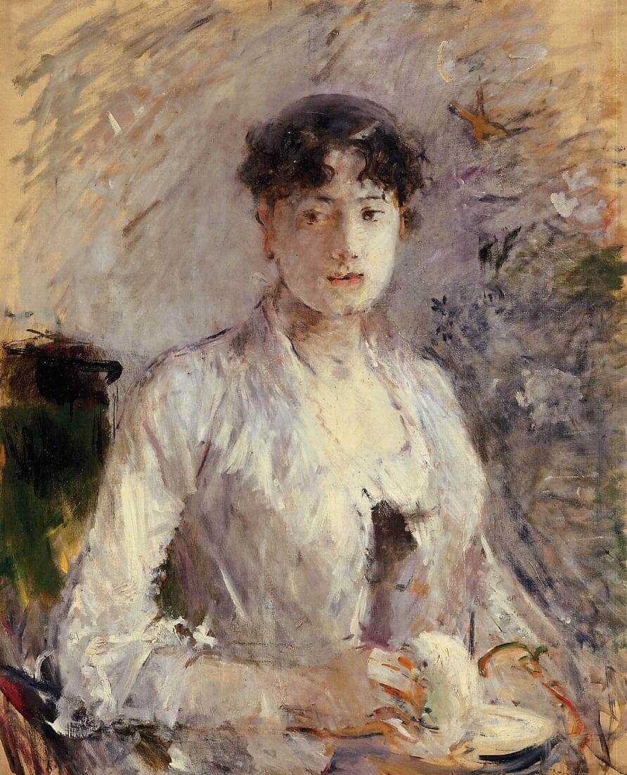 ?Young Woman in Mauve? by Berthe Morisot